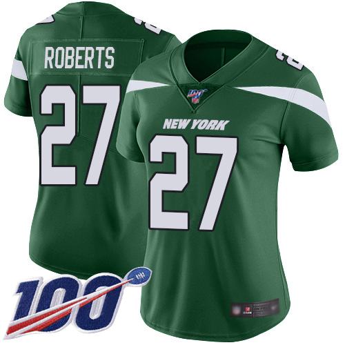 New York Jets Limited Green Women Darryl Roberts Home Jersey NFL Football #27 100th Season Vapor Untouchable->new york jets->NFL Jersey